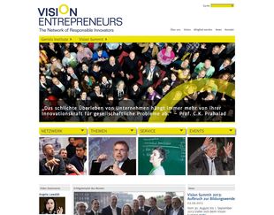 Vision Entrepreneurs desktop screen